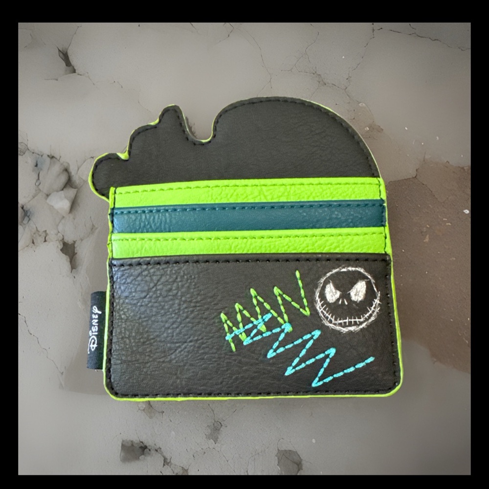 Disney Black and Green Jack Skellington wallet